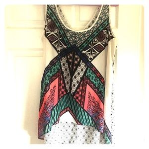 Geo print tank top
